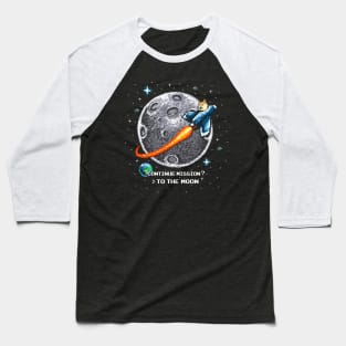 Doge To The Moon Baseball T-Shirt